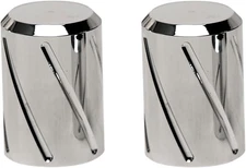 Pro Pad Billet Docking Station Chrome Spiral Cover - 2pc. Long DSC-SPRL-LC