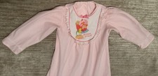 Vintage Strawberry Shortcake Girls Pink Pajamas PJs Nightgown Dress 1980s Size 4