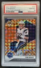 2021 Panini Mosaic Tom Brady Prizm Reactive Orange #137 Patriots PSA 10 GEM MINT
