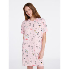 Joyspun Women's Dreamy Soft Collection Short Sleeve Sleepshirt, Sizes S/M