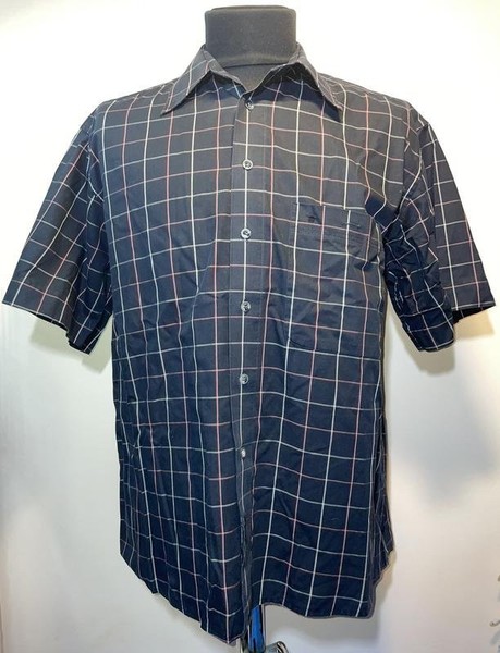 Men ETERNA Shirt Black Cotton 40 /L / 48