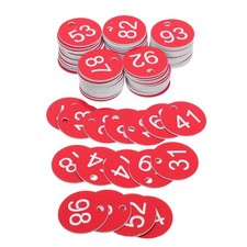 Number Marking Plates Round Numbered Tag Plastic Id Numbers Tags