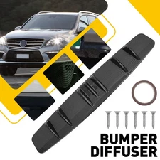 33" Rear Body Bumper Diffuser Shark 7 Fins Wing Spoiler Carbon Fiber For Honda