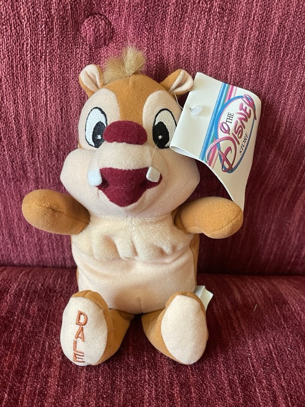 Dale The Chipmunk Retired Disney Store Mini Bean Bag Plush - NWT 7.5”