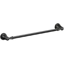  3 -Moen Banbury 18 In. Modern Bathroom Towel Bar, Matte Black Y2618BL