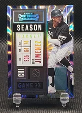 ELOY JIMENEZ 2020 Panini Contenders Season Ticket Fame Parallel 5/5 SSP