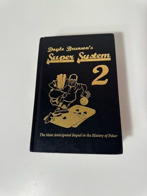 Doyle Brunsons Super System 2 Hardcover Poker Strategy 1st Edition 2004 Cardoza