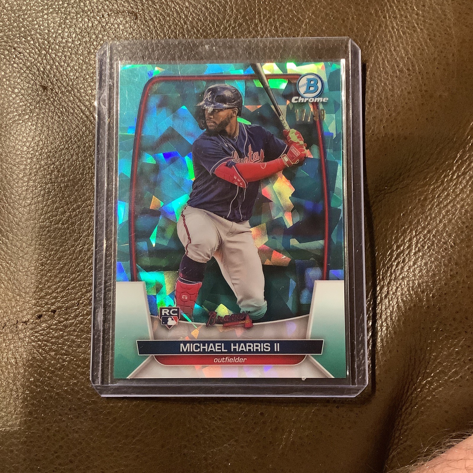 2023 Bowman Chrome Sapphire Michael Harris II #31 Aqua RC #17/99