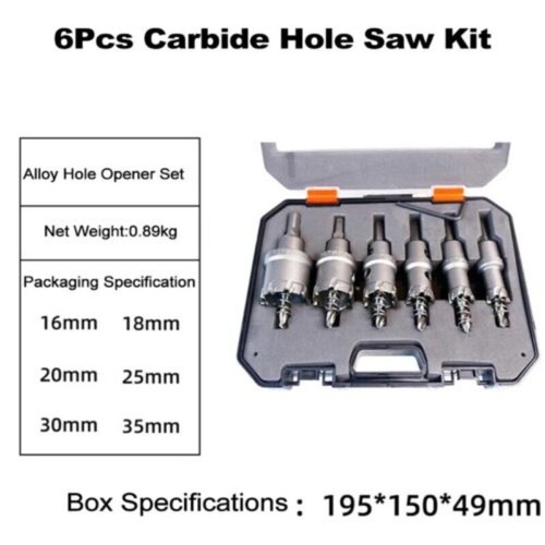 Spitze Lochsägebits 16-50mm Lochsäge Schneider Set Hartmetall Lochsäge Set Stanzwerkzeug - Bild 11 von 15