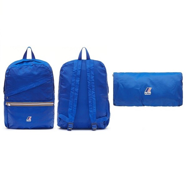 Backpack Blue Royal KWAY Packable IN Nylon Light Kway eBay