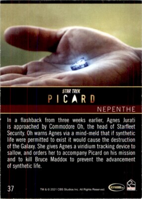 2021 Star Trek Picard Season One Nepenthe #37 | eBay