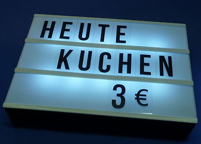 Anzeigentafel Leuchtreklame Leuchtkasten Werbeschild LED BELEUCHTET 57 Anzeigentafel Leuchtreklame Leuchtkasten Werbeschild LED BELEUCHTET 57