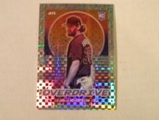 2021Panini Chronicles Overdrive Hyper Prizm Rookie Card of Ian Anderson - Braves