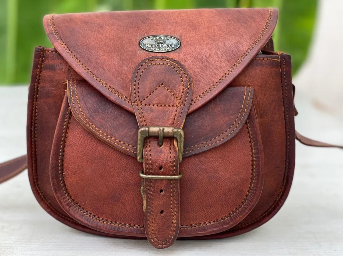 Genuine leather saddle bag women satchel shoulder bag purse best