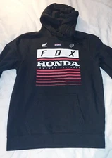 Fox Racing Honda Factory Alliance Men's Hoodie Long Sleeve Pullover Med Black