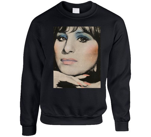 Barbra Streisand Face Jennifer Lopez Inspired Ladies Fashion Crewneck Sweater G