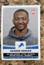 2023 Panini NFL Sticker RC HENDON HOOKER Lions #396 ROOKIE