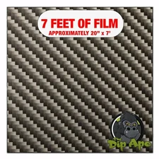 Hydrographic film Mini Carbon Fiber Weave hydro dip dipping 7' x 20"