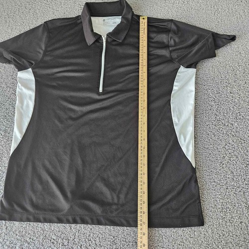 Hartwell Golf Polo Shirt Womens 2XL Black Short Sleeve 1/4 Zip Collared Coretech - Picture 5 of 8