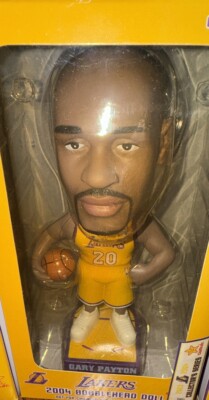 5pc Los Angeles Lakers 2004 Bobblehead Set Malone Fisher Payton