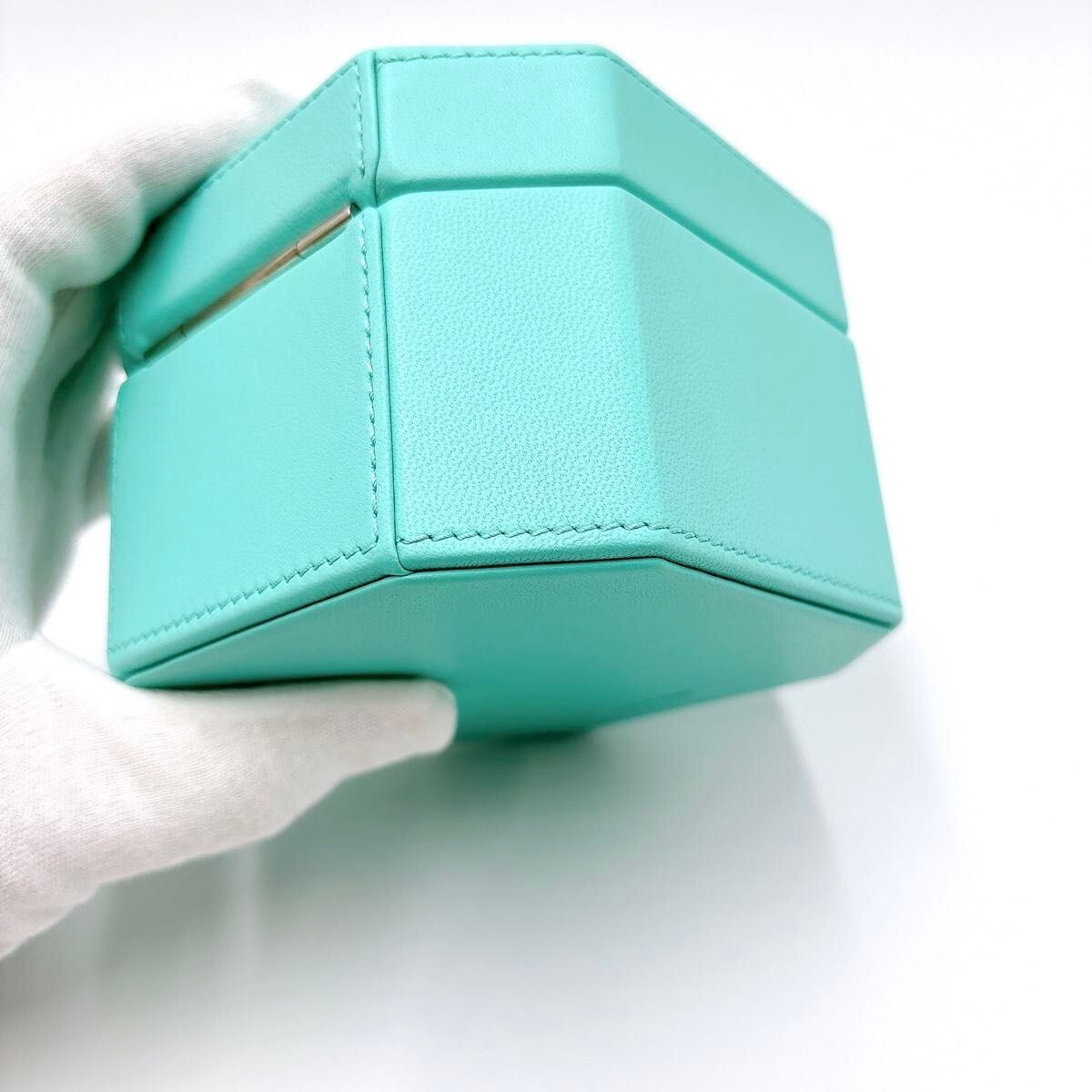 Tiffany & Co. レザーリングケース NEW Tiffany & Co Blue Leather Bracelet/ Pen/ Watch Empty box