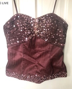 sequin basque top
