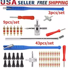 Valve Stem Puller installation HD Chrome Tool Car Tire Changer Plug Core Remover