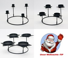 Kerzenhalter variabel für Adventskranz Stern Stumpenkerzen Stab und Votivkerzen