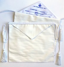 Masonic Presentation Apron Style 2 - Imitation Leather KM101 