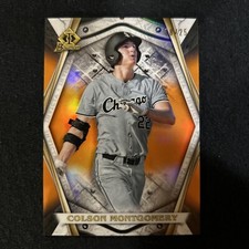 2022 Bowman Chrome Colson Montgomery Orange Invicta Refractor 18/25