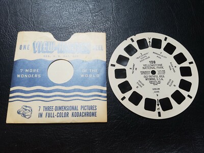 YELLOWSTONE NP OLD FIGHTUAL AREA WYOMING 1948 VIEWMASTER ROLLE 128 EXZ SELTEN Y175