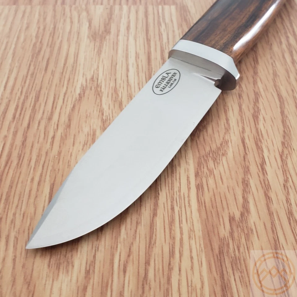 Cuchillo fijo Fallkniven Embla hoja de acero cobalto satinado mango de madera de hierro negro Foto 3 de 4