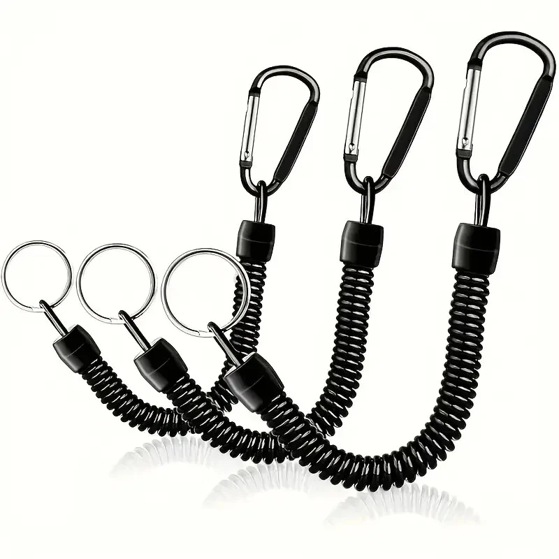 14 Cavi Portachiavi In Acciaio Inox, 15 Cm, Colore Nero – Per Chiavi, USB, Etichette Bagaglio, Multicollegabili - 2
