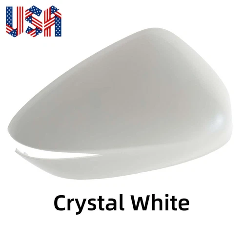 Right Passenger Side Mirror Cover Cap Crystal White Color for Mazda Cx-5 2015-16