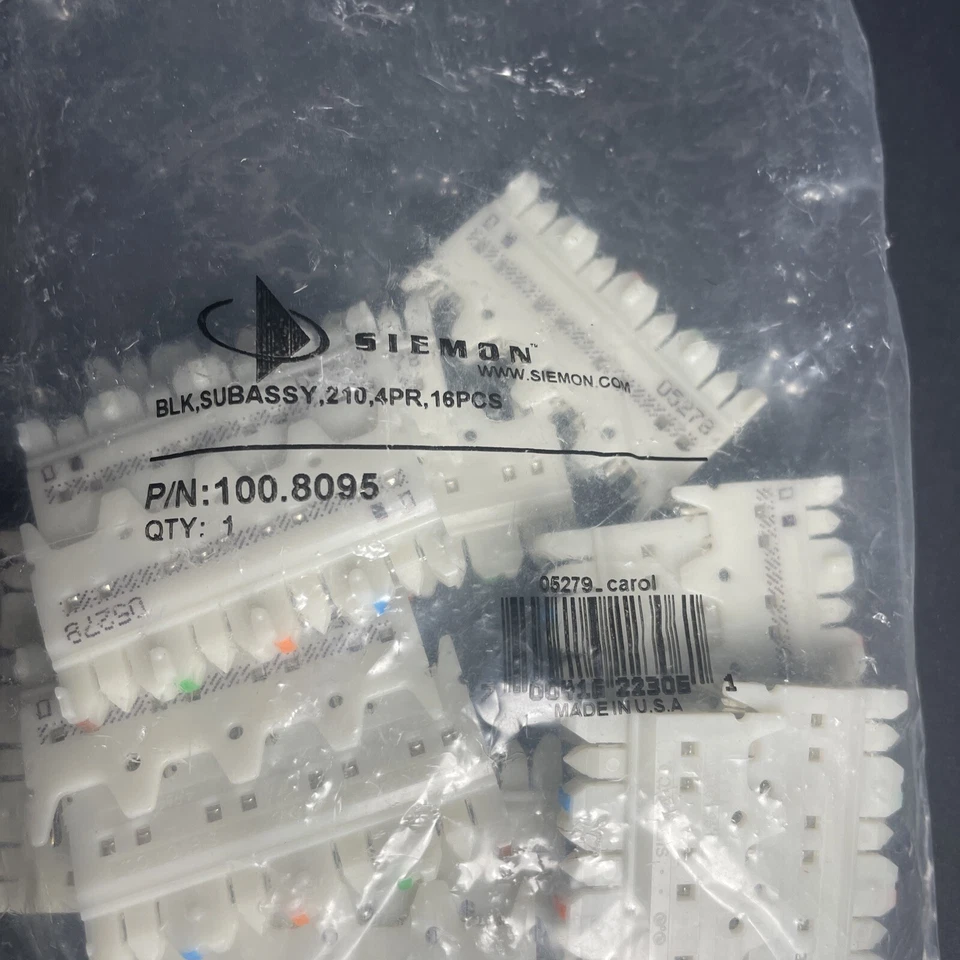 Sealed New SIEMON COMPANY 100.8095 210 TYPE 4-PAIR CONNECTING BLOCKS - Image 2 of 3