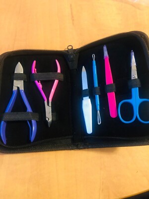 6-Piece Manicure & Pedicure Tool Kit   Premium Pure Steel Instruments
