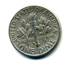 1961 D Roosevelt Dime US 10 Cent U.S America SILVER UNITED STATES 10c Coin #7391 — photo 2