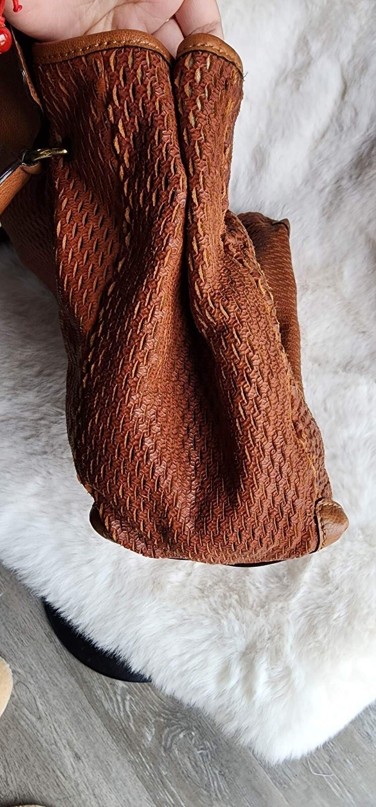 RARE Chloe Elsie Perforated Leather Large Bag image 6