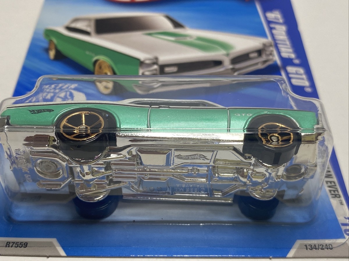 Hot Wheels Faster Than Ever '10 '67 Pontiac GTO green white | eBay