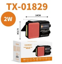 Radio Portatile FM/AM/SW CIAOBOSI TX-01829 USB 2W Ricezione Multibanda linq