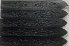 Black (solid color) Sealing Wax (with wick) - 5 Sticks
