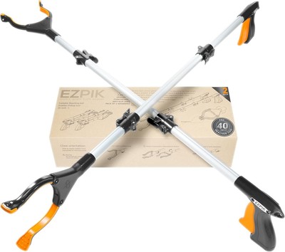 40-Inch Telescoping Grabber Tool for Seniors - Effortless Trash Pickup & Claw