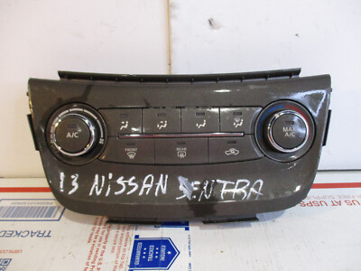   2013 NISSAN SENTRA A/C HEATER CLIMATE CONTROL TEMPERATURE FAN REAR DEFROSTER