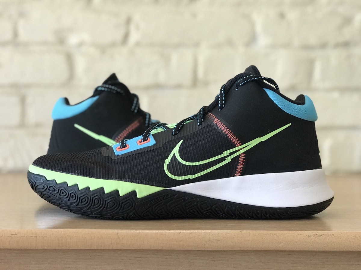 Nike Kyrie Flytrap 4 Basketball Shoes Mens 10.5 Black White Lime #2586 Nike Kyrie Flytrap 4 Black for Sale | Authenticity  main image 3