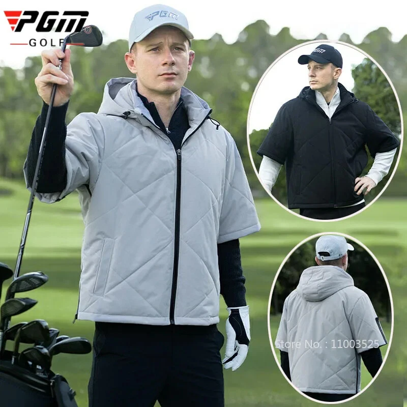 Men's Warm Thick Cotton Jacket Windproof Sports Coat Hooded Windbreakers