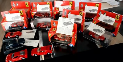 1 Modellauto Sammlung ( 14 Stück) Ferraris 1:43 + 1:39 mit Zertifikate