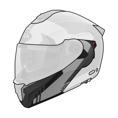Clever Anthracite Helmet Airoh Specktre Chin Rest