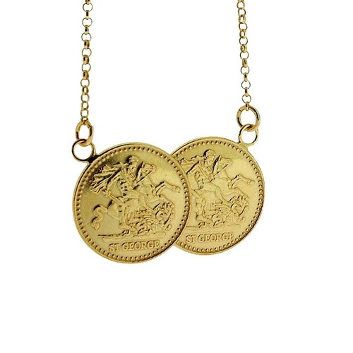 TOC Goldtone Sterling Silver St George 