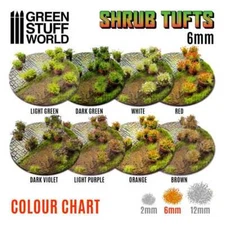 Green Stuff World - Shrub Tuffs - 6mm