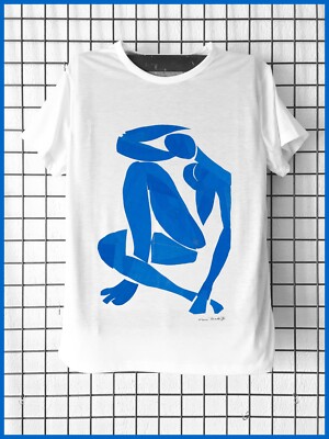 Matisse Henri Nude T-Shirt 4 Blau Abstrakte Moderne Kunst Henri Matisse Collection